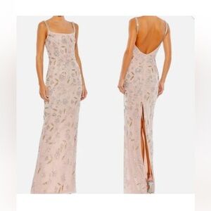 Mac Duggal Roae Color Backless Embellished Gown Size 8